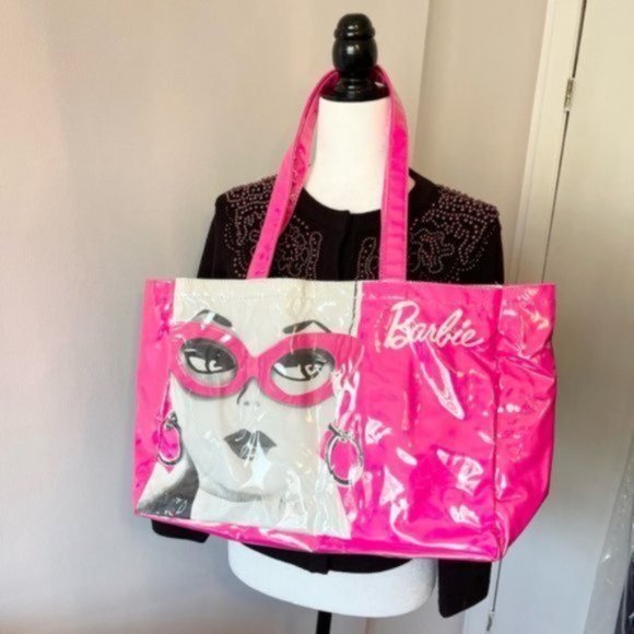 New Barbie David Dixon? tote bag hot pink vintage 1959 shopping bag - Picture 2 of 7